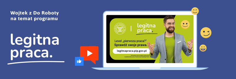 Baner- Wojtek do roboty - link do you tube 